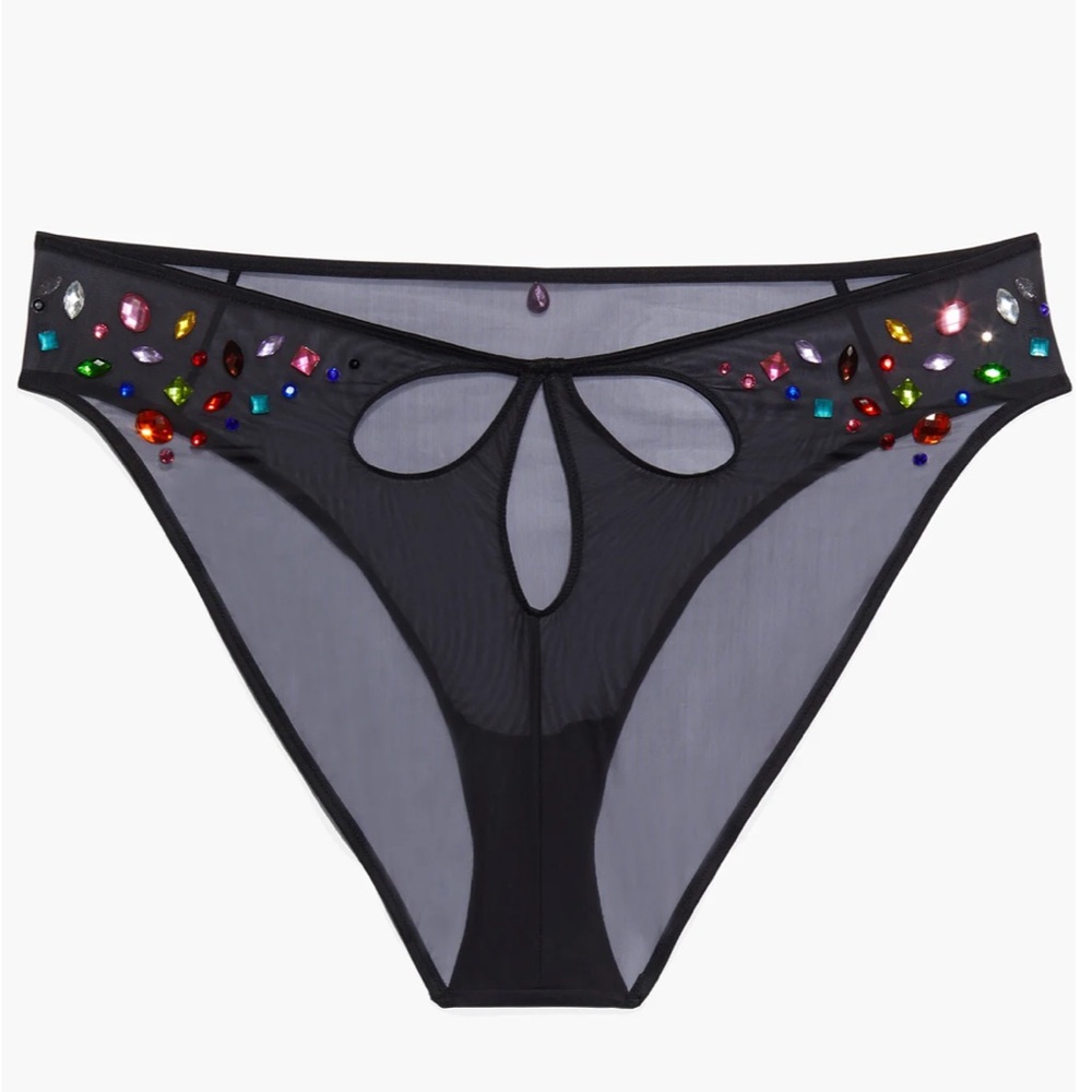NWT SAVAGE FENTY CARNIVAL HIGH-LEG TRICOT BIKINI